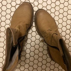 Miz Mooz Brodie Chunky Leather Platform Boot Size 37 US 6.5-7